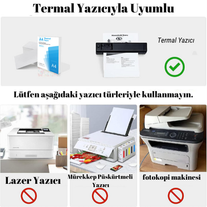 A4 termal yazıcı özel kağıtı